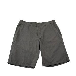 Norse Projects Brown Seersucker Flat Front Men's Chino Short Size 36